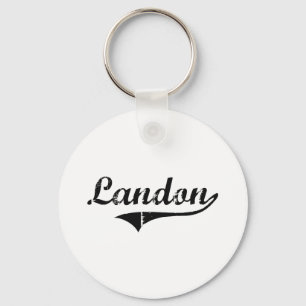 Landon Classic Style Name Key Ring