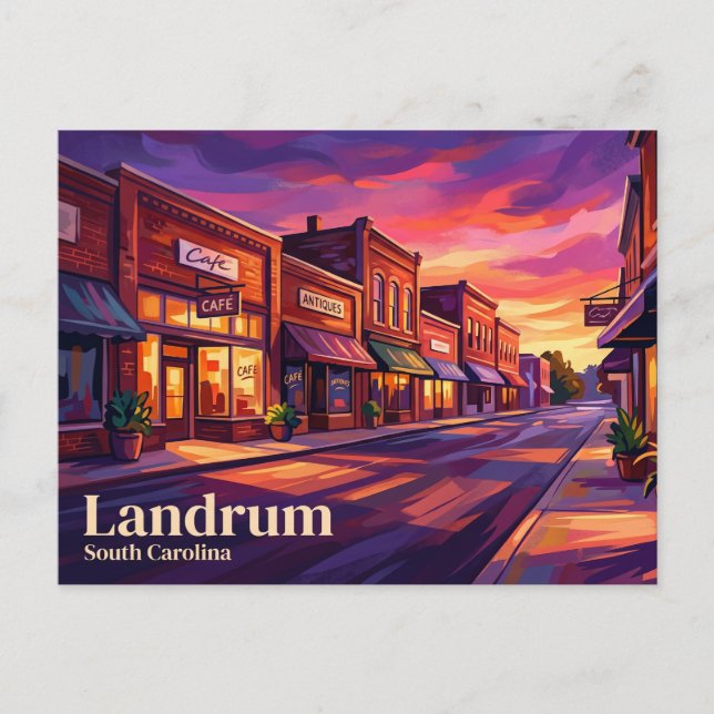 Landrum Historic Downtown USA Postcard (Front)