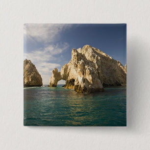 Land's End, The Arch near Cabo San Lucas, Baja 15 Cm Square Badge