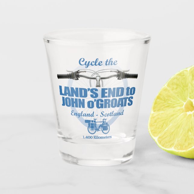 Land's End to John o'Groats (H2) Shot Glass (Front)