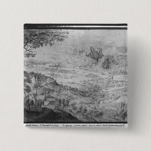 Landscape 15 Cm Square Badge