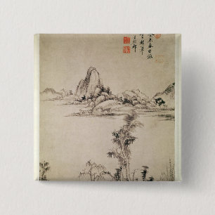 Landscape 15 Cm Square Badge