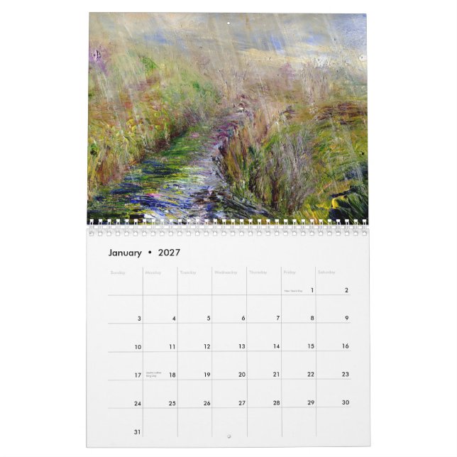 Landscape 2013 calendar of original art by Lark (Jan 2027)