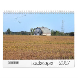 Landscape 2027 12 Month Wall Calendar