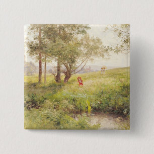 Landscape 3 15 cm square badge
