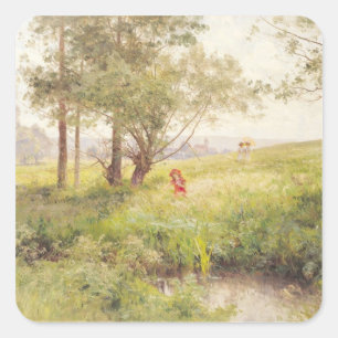 Landscape 3 square sticker