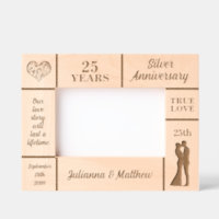 Landscape 6x4 Silver 25th Wedding Anniversary