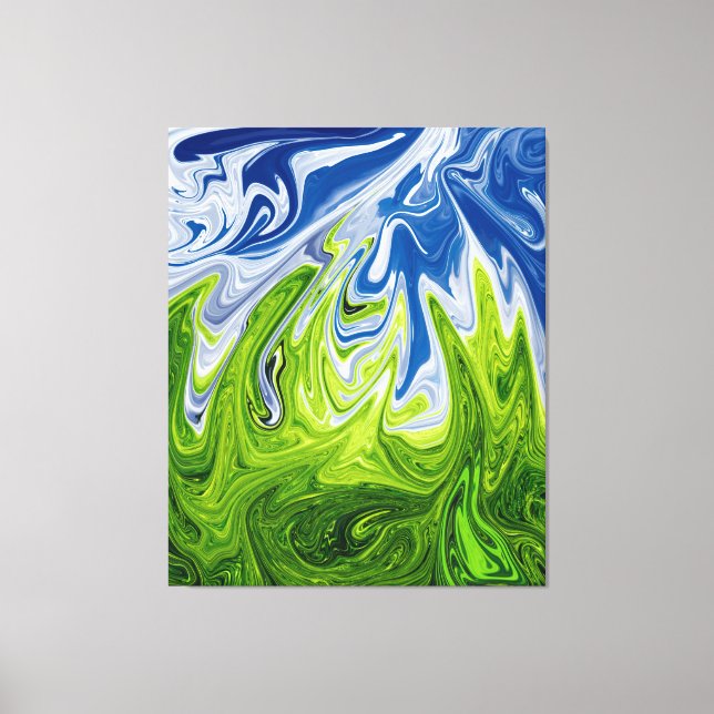 Landscape Abstract Art | Best modern art Canvas Print (Front)