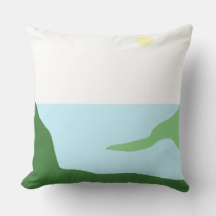 landscape abstract art cushion