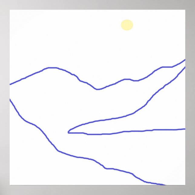 landscape abstract art poster (Front)