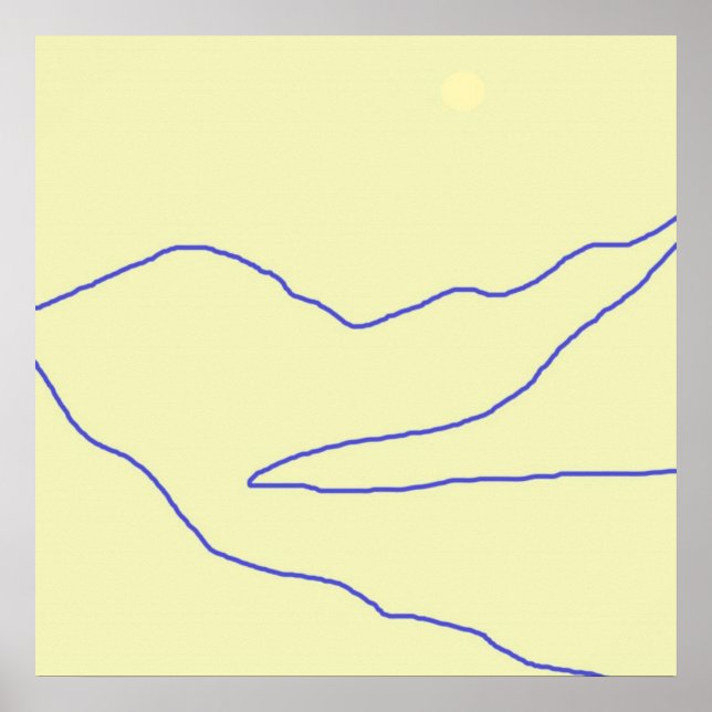 landscape abstract art poster (Front)