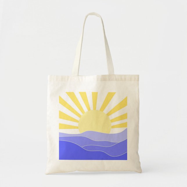 landscape abstract art tote bag (Front)