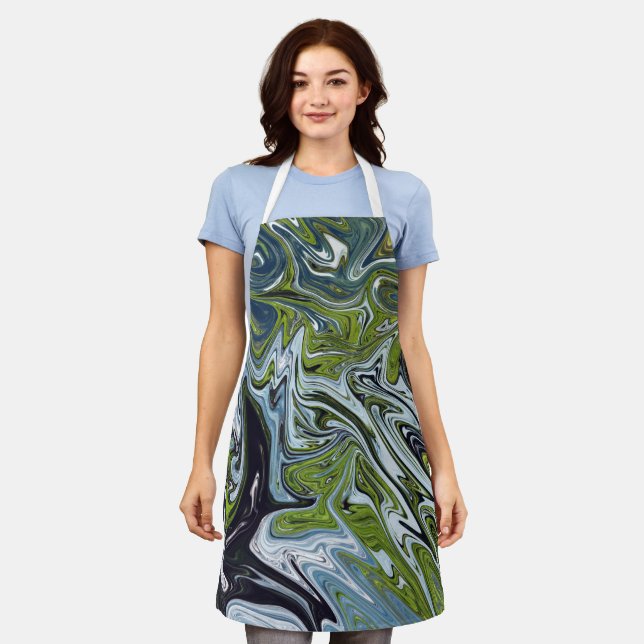 Landscape Abstract Painting | Best fine art Apron (Worn)