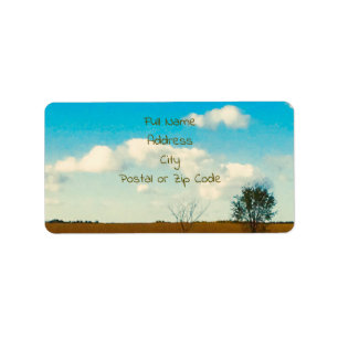 Landscape Address Label