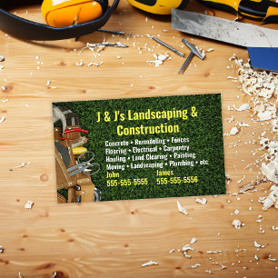 Landscape and Construction Business Card