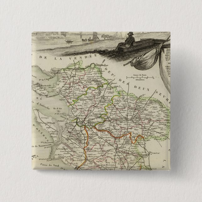 Landscape and Forest 15 Cm Square Badge (Front)