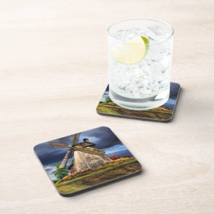 Landscape and Weather in the Netherlands - Drawing Coaster