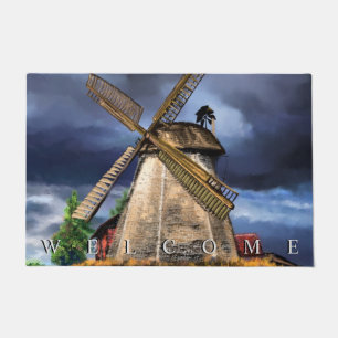 Landscape and Weather in the Netherlands Welcome Doormat
