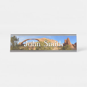 Landscape Arch at Arches National Park Desk Name Plate