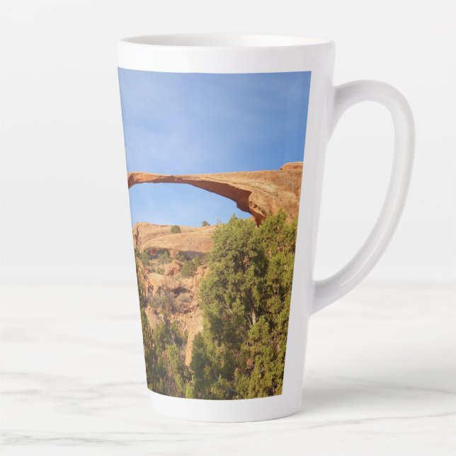 Landscape Arch at Arches National Park Latte Mug (Right)