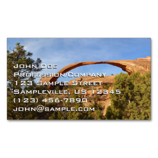Landscape Arch at Arches National Park Magnetic Business Card