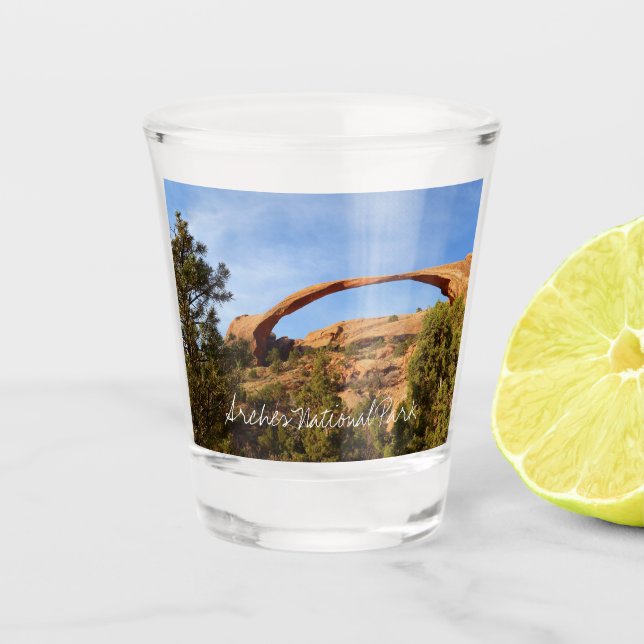 Landscape Arch at Arches National Park Shot Glass (Front)