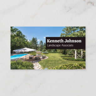 Landscape Architect Backyard Lawn Business Card