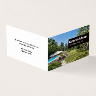 Landscape Architect Backyard Lawn Business Card
