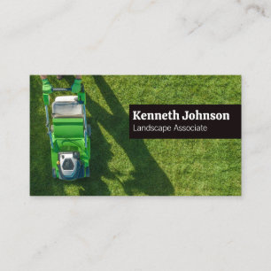 Landscape Architect Cutting Lawn Business Card