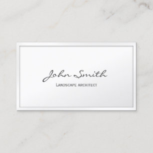 Landscape Architect Elegant Minimal Business Card