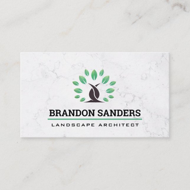 Landscape Architect | Stylised Tree Business Card (Front)