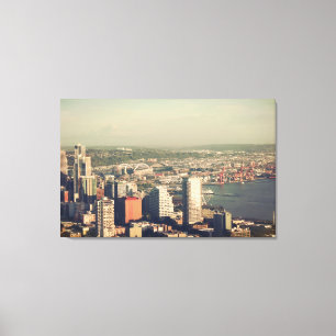 Landscape architecture photography, Seattle city Canvas Print