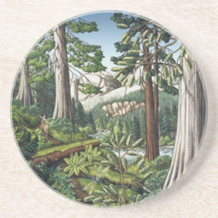 Landscape Art Coaster Old Growth Forest Coasters