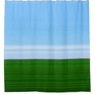 Landscape Art - Minimalist Style Shower Curtain