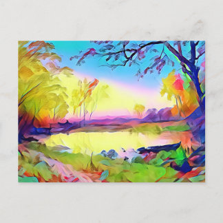 Landscape Art Postcard