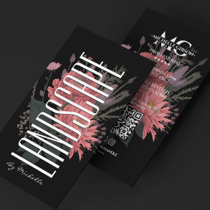 Landscape Artist Florist Bouquet Floral Designer  Business Card