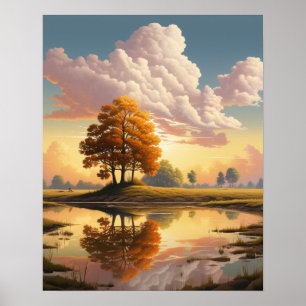 Landscape Artistic Illustration Nature Poster