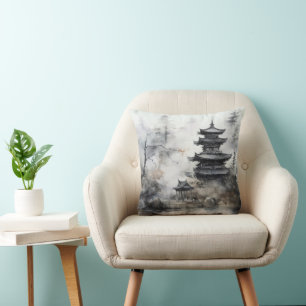 Landscape Asian Traditional Cushion