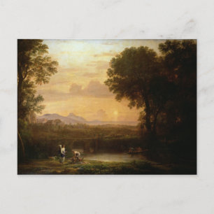 Landscape at Dusk Postcard