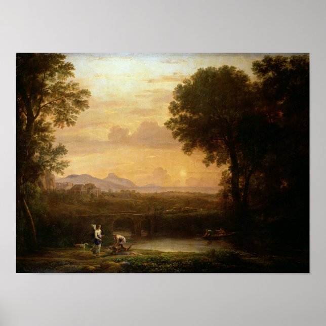 Landscape at Dusk Poster (Front)