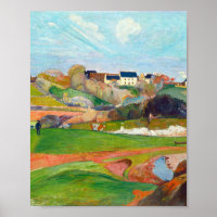 Landscape at Le Pouldu by Paul Gauguin