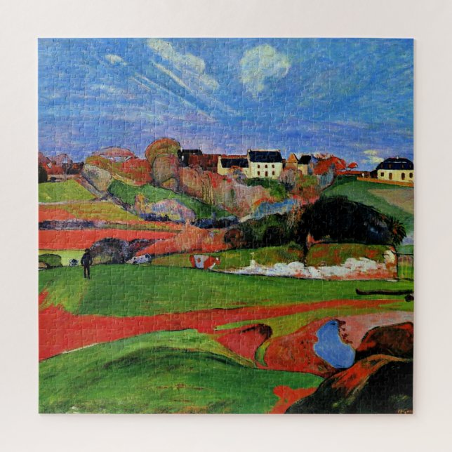 Landscape at Le Pouldu Jigsaw Puzzle (Vertical)