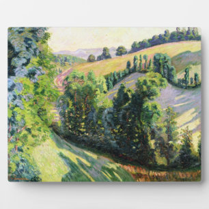 Landscape at Pontgibaud, c.1895 (oil on canvas) Plaque