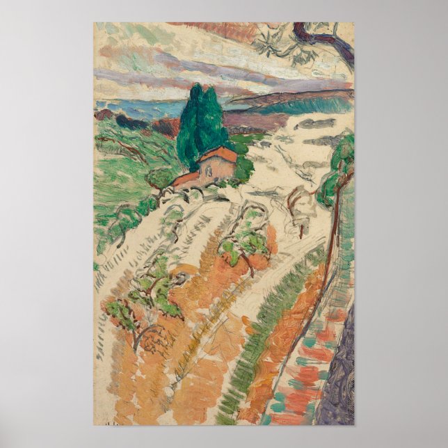 Landscape at St Tropez Matisse Poster (Front)