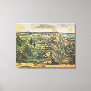Landscape at the Jas-de-Bouffan - Paul Cezanne Canvas Print