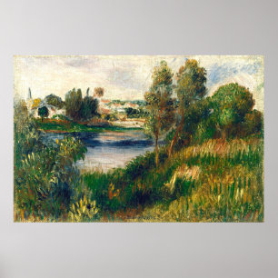 Landscape at Vétheuil - Auguste Renoir Fine Art Poster