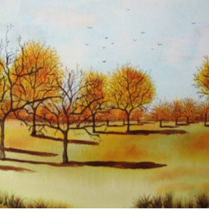 landscape autumn tree scenic painting art jigsaw jigsaw puzzle