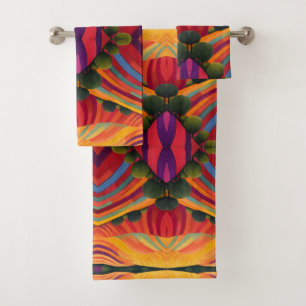 Landscape bath towel set
