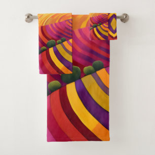 Landscape  bath towel set