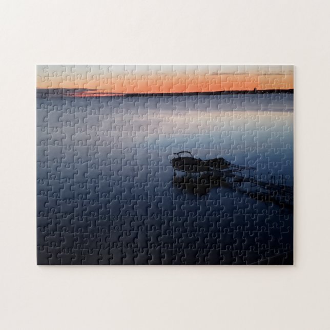 Landscape bay fishing water jigsaw puzzle (Horizontal)